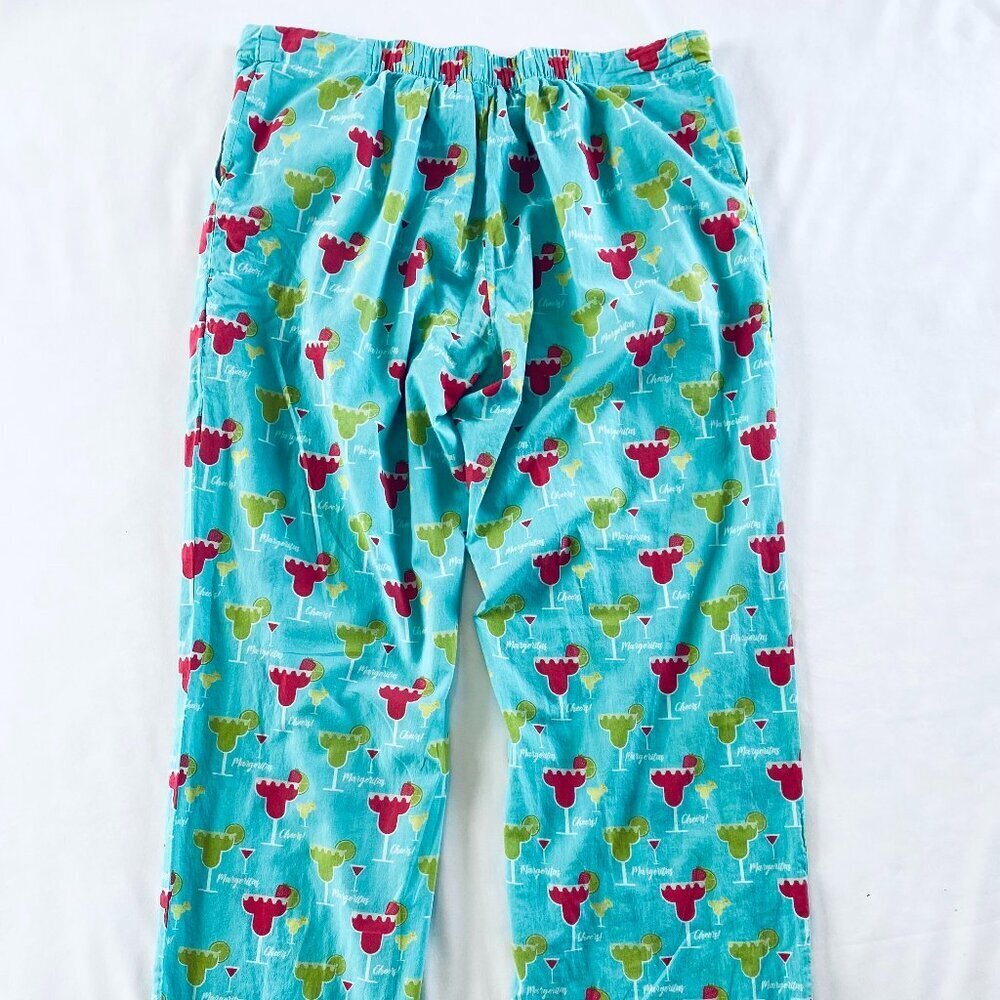 Mahogany Margarita pajama set Medium blue red cotton - Picture 16 of 16